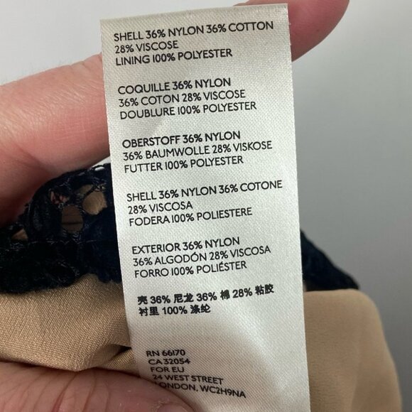 NWT Free People Dangerous Love Black Lace‎ Mini Dress Size 12 New With Tags Boho - Picture 13 of 14